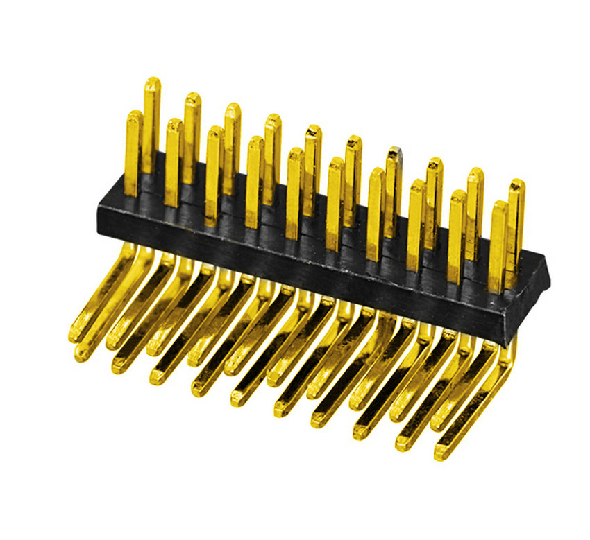 PH1.27mm Pin Header Dual Row Right Angle Type Board to Board Connector Pin Connector 