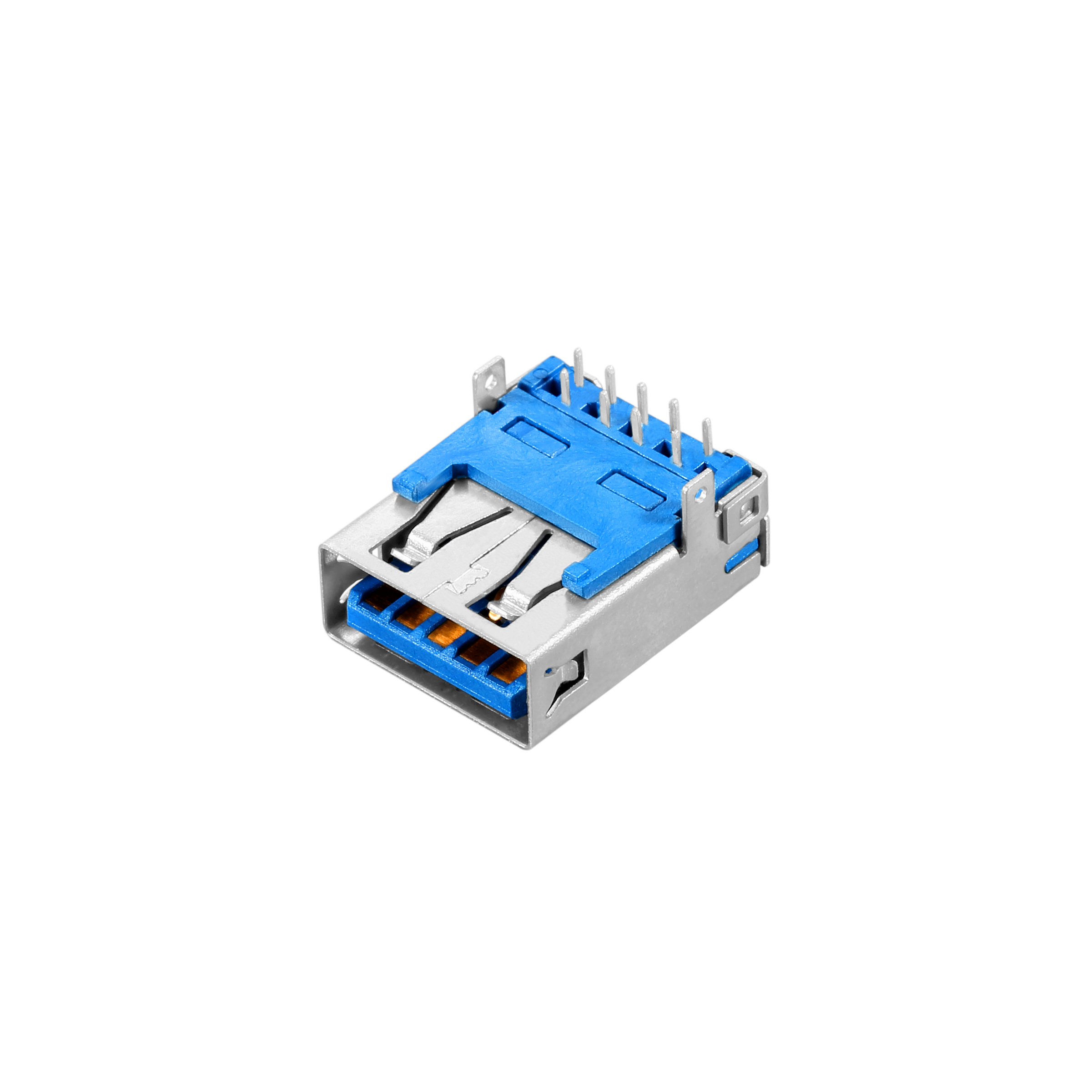 USB 3.0 AF Right Angle Type  Straight foot  No piping connector 