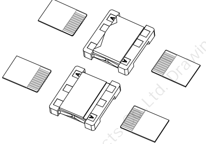 双面抽拉0.5mm Pitch H2.0/25 